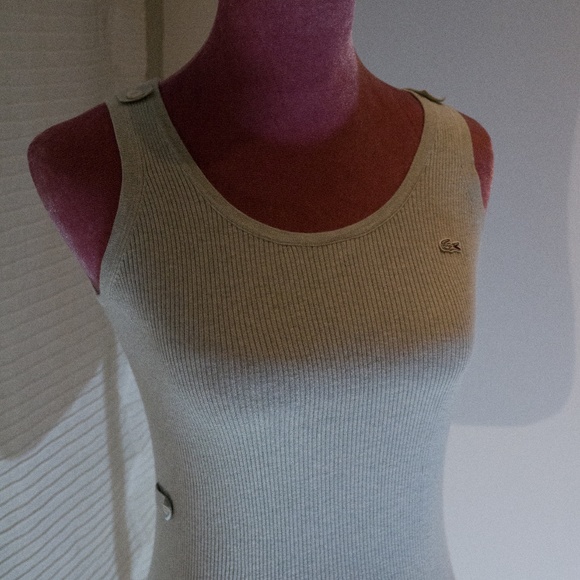 100% authentic Lacoste sleeveless cotton top - Picture 1 of 7